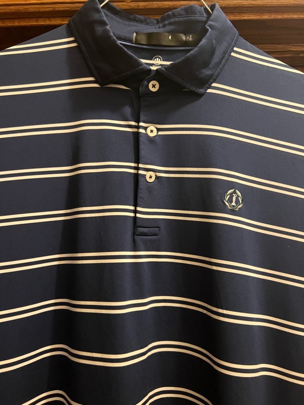 Polo by Ralph Lauren Navy and White Striped Polo
